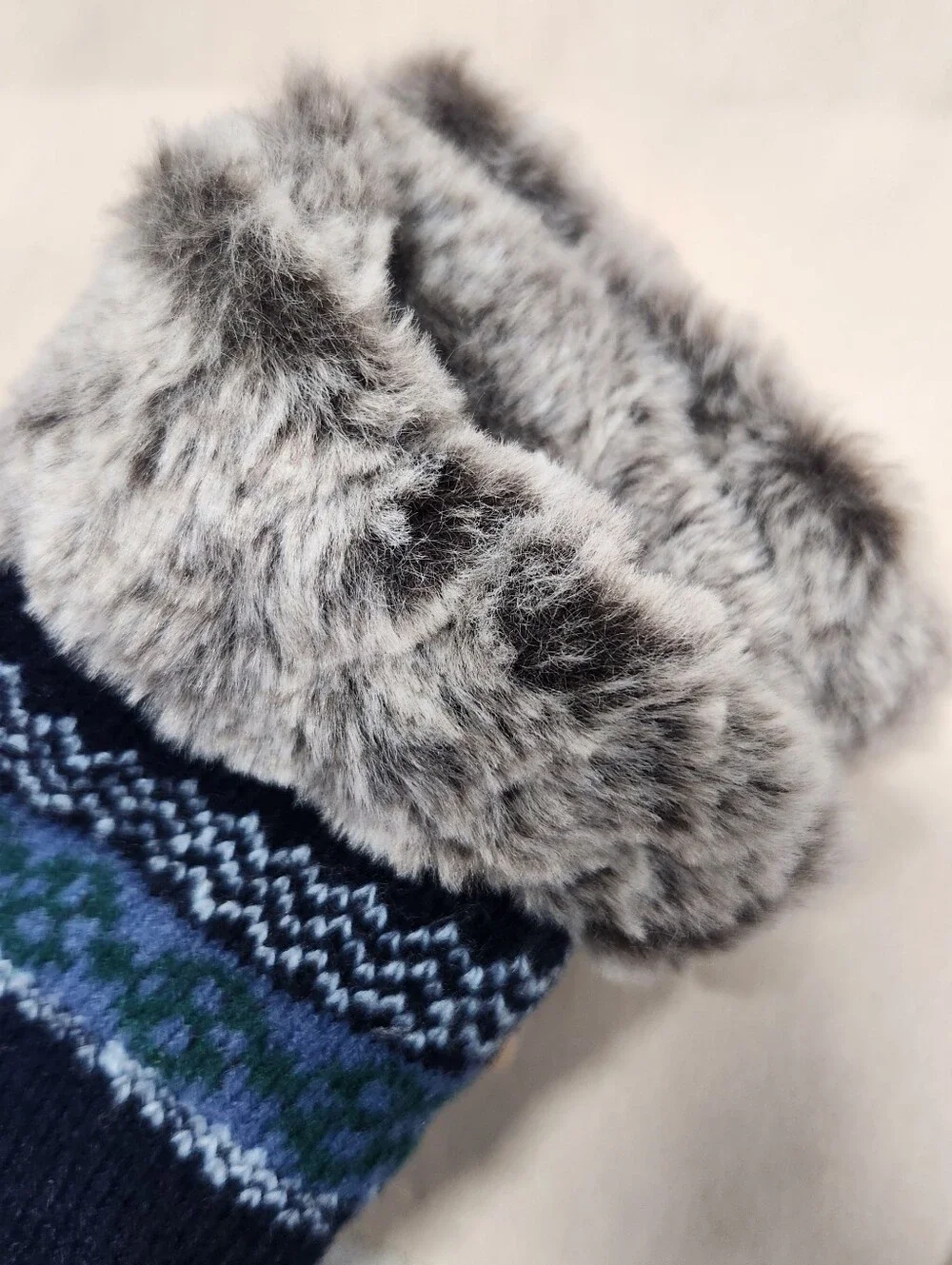 Muk Luks Womens One Size Short Cabin Socks in Navy, Blue & Green New